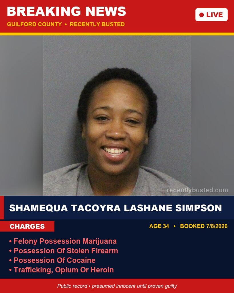 Booking photo of SHAMEQUA TACOYRA LASHANE SIMPSON
