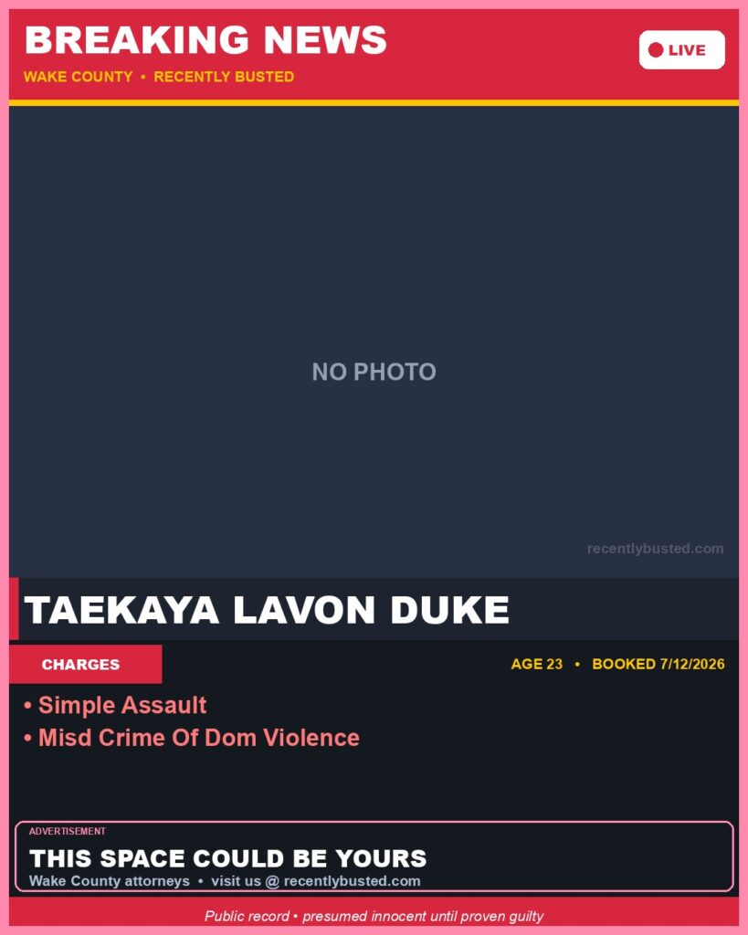 Booking photo of TAEKAYA LAVON DUKE
