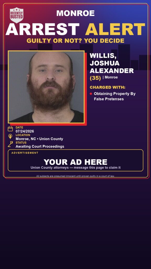 Booking photo of WILLIS, JOSHUA ALEXANDER