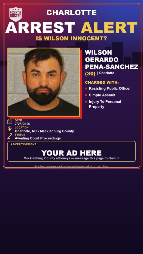 Booking photo of WILSON GERARDO PENA-SANCHEZ