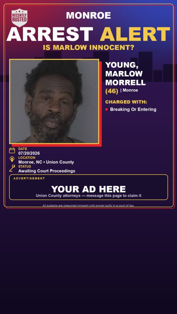 Booking photo of YOUNG, MARLOW MORRELL