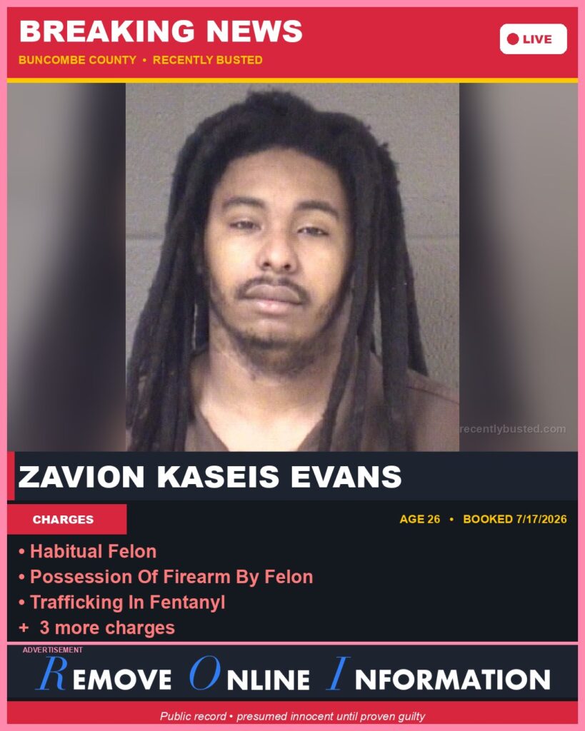 Booking photo of ZAVION KASEIS EVANS