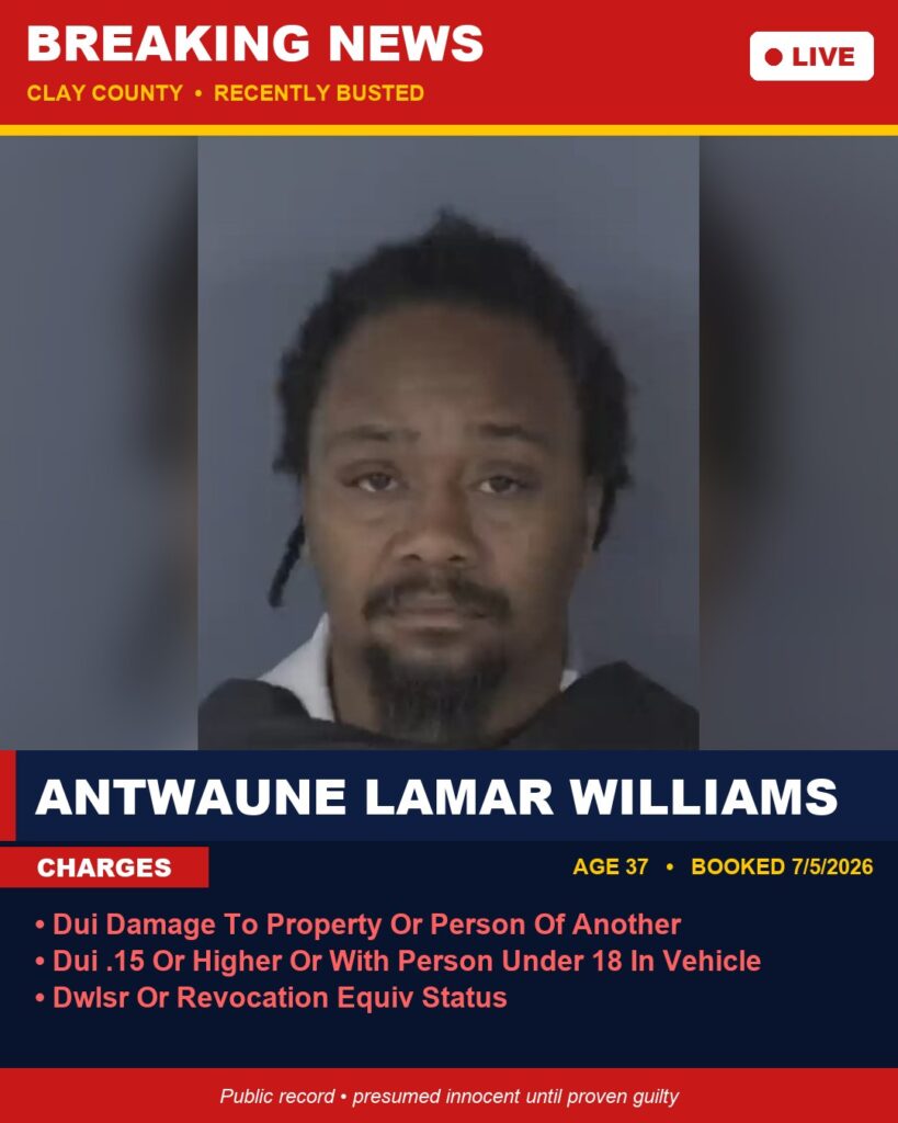 Booking photo of ANTWAUNE LAMAR WILLIAMS