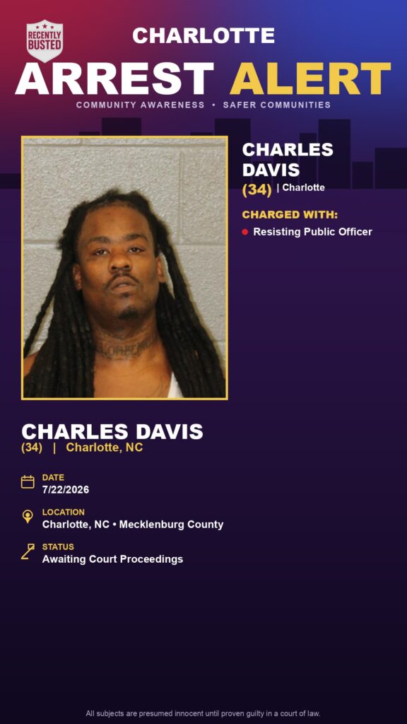 Booking photo of CHARLES DAVIS