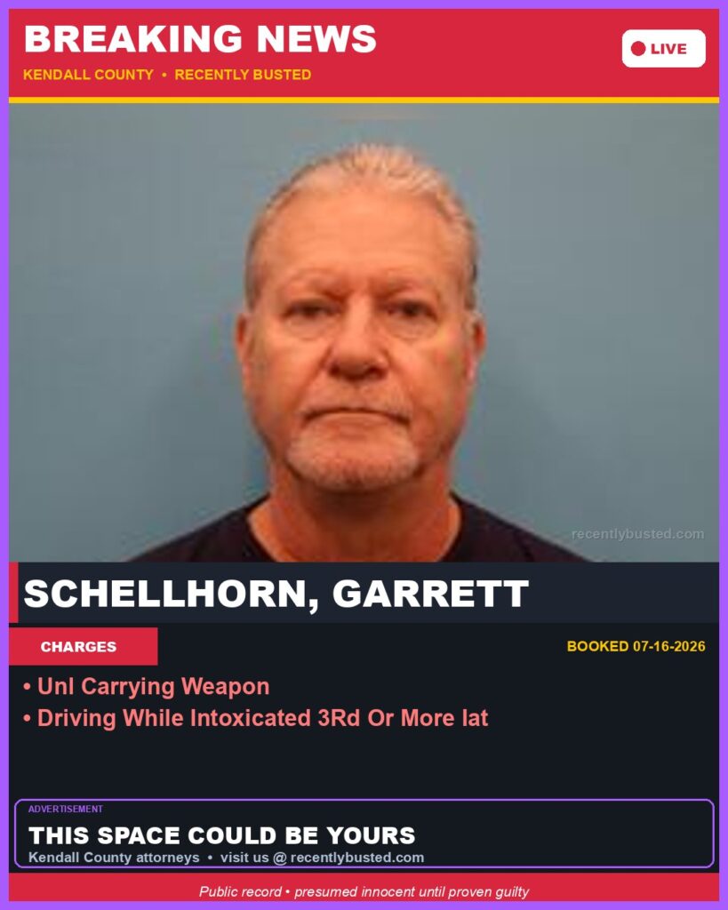 Booking photo of Schellhorn, Garrett