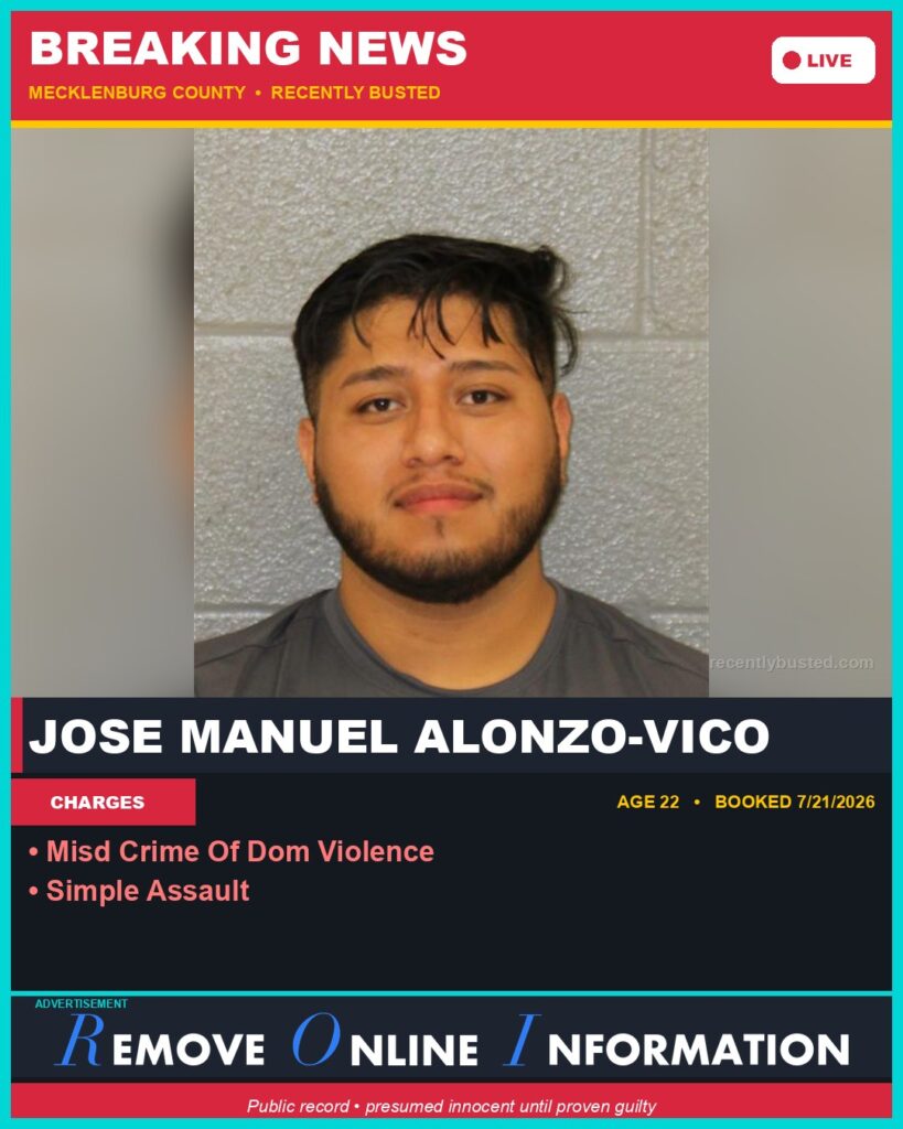 Booking photo of JOSE MANUEL ALONZO-VICO