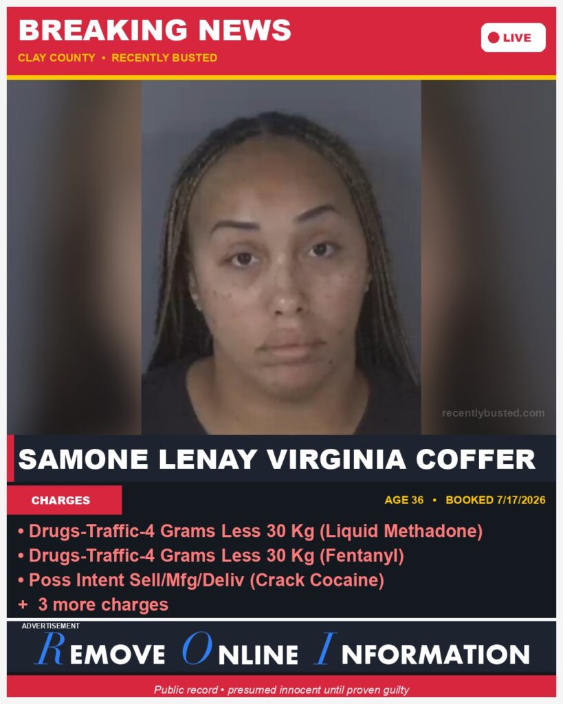 Booking photo of SAMONE LENAY VIRGINIA COFFER