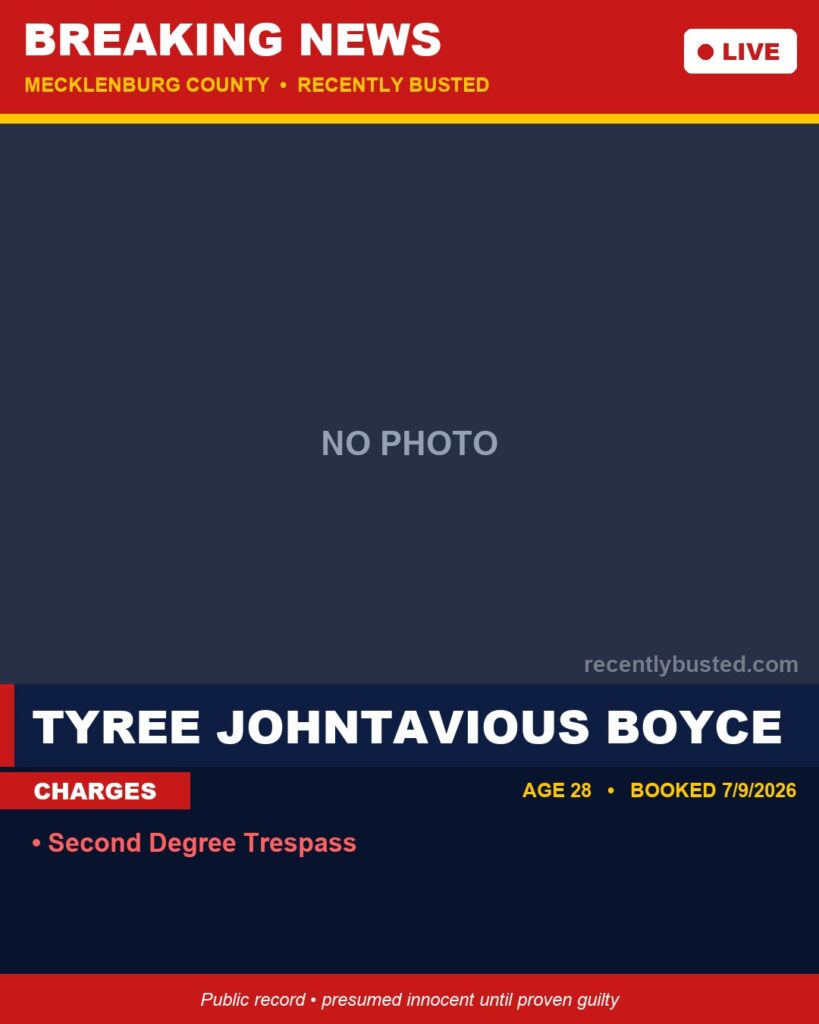 Booking photo of TYREE JOHNTAVIOUS BOYCE