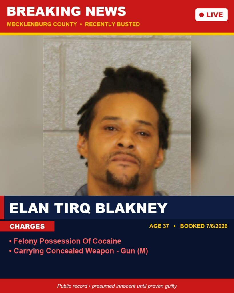 Booking photo of ELAN TIRQ BLAKNEY