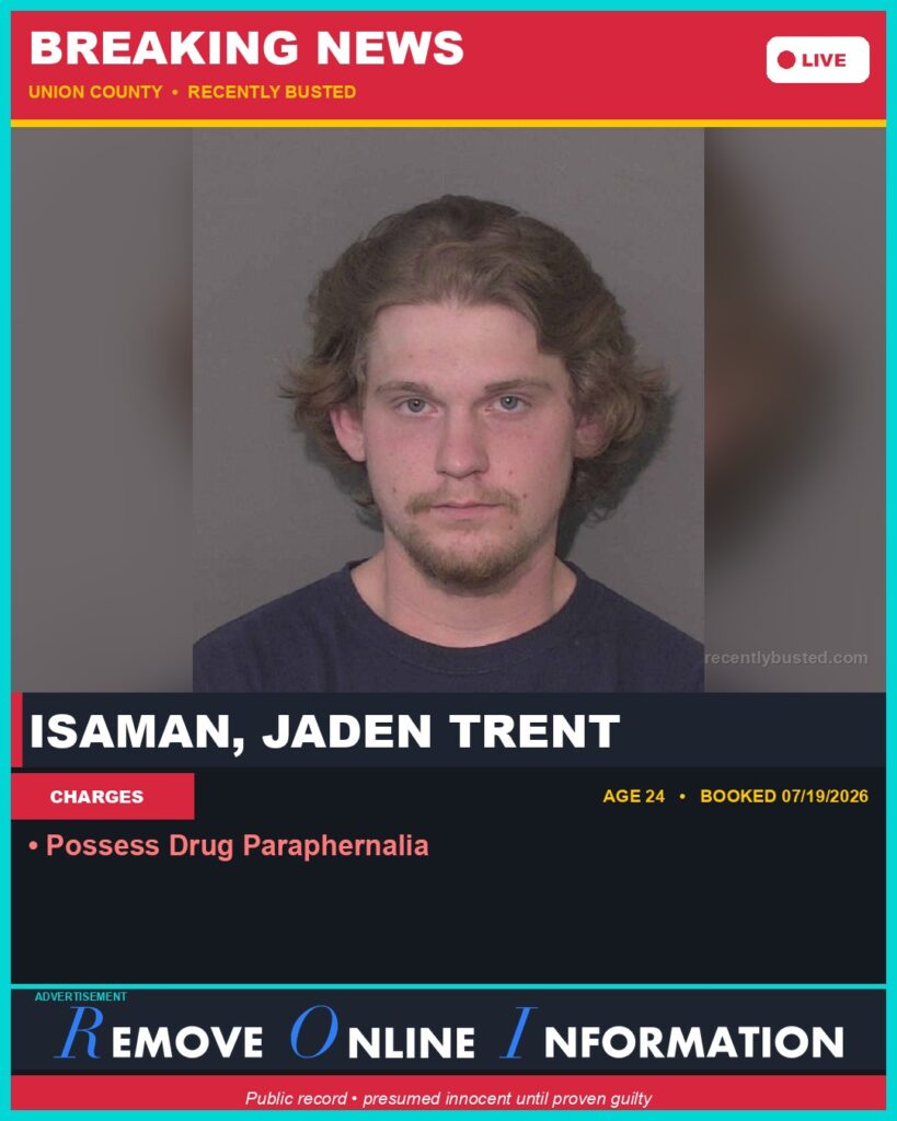 Booking photo of ISAMAN, JADEN TRENT