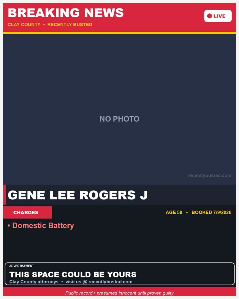 Booking photo of GENE LEE ROGERS J