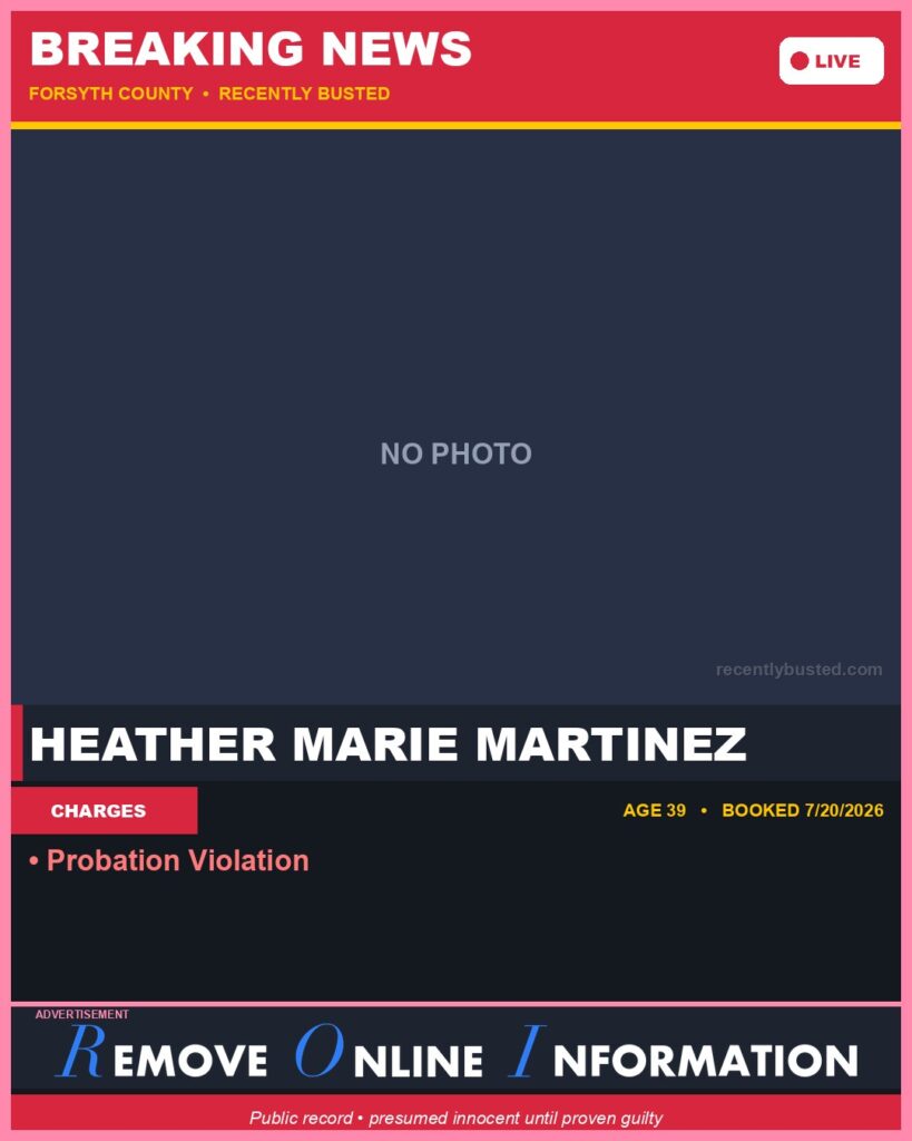 Booking photo of HEATHER MARIE MARTINEZ