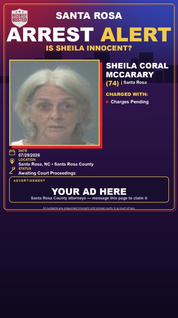 Arrest report - Sheila Coral Mccarary