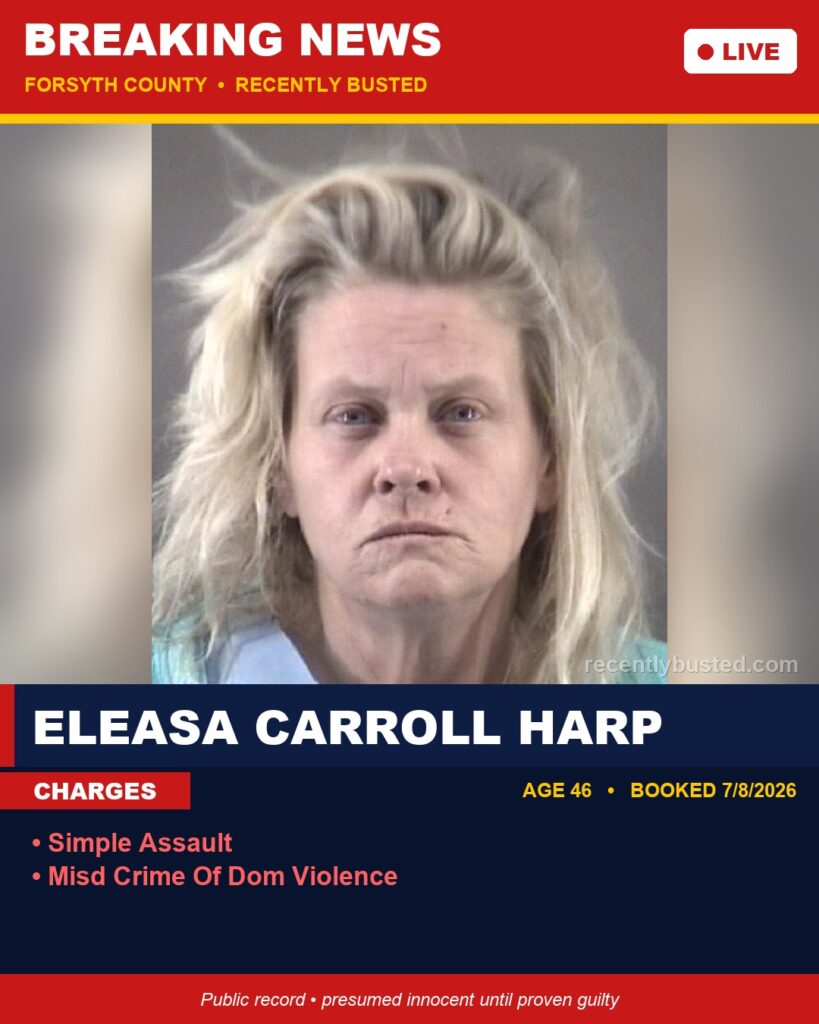 Booking photo of ELEASA CARROLL HARP