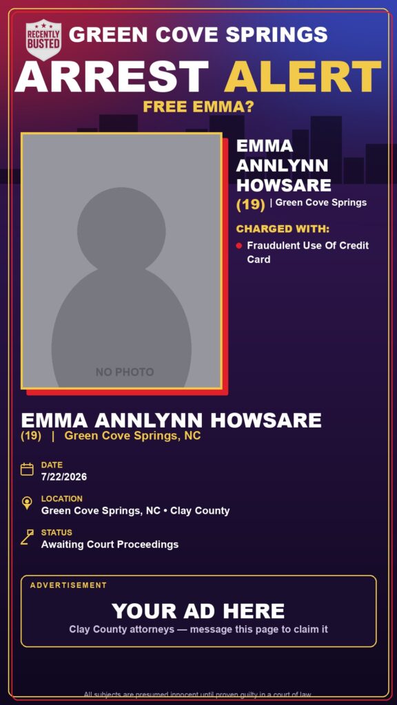 Booking photo of EMMA ANNLYNN HOWSARE