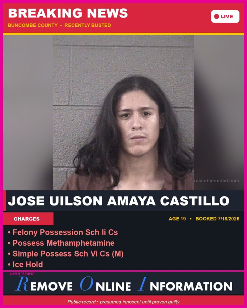 Booking photo of JOSE UILSON AMAYA CASTILLO