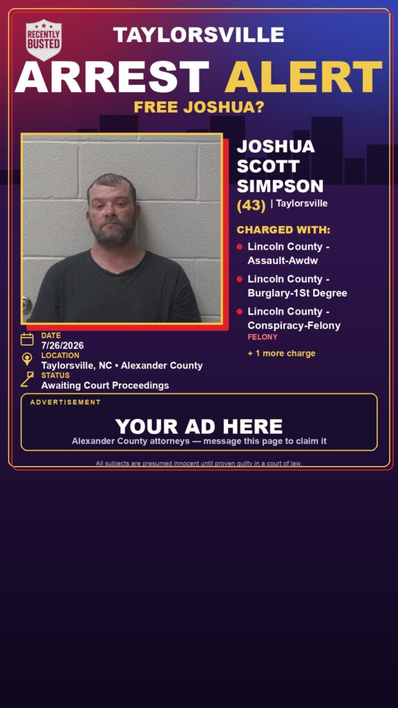 Booking photo of JOSHUA SCOTT SIMPSON