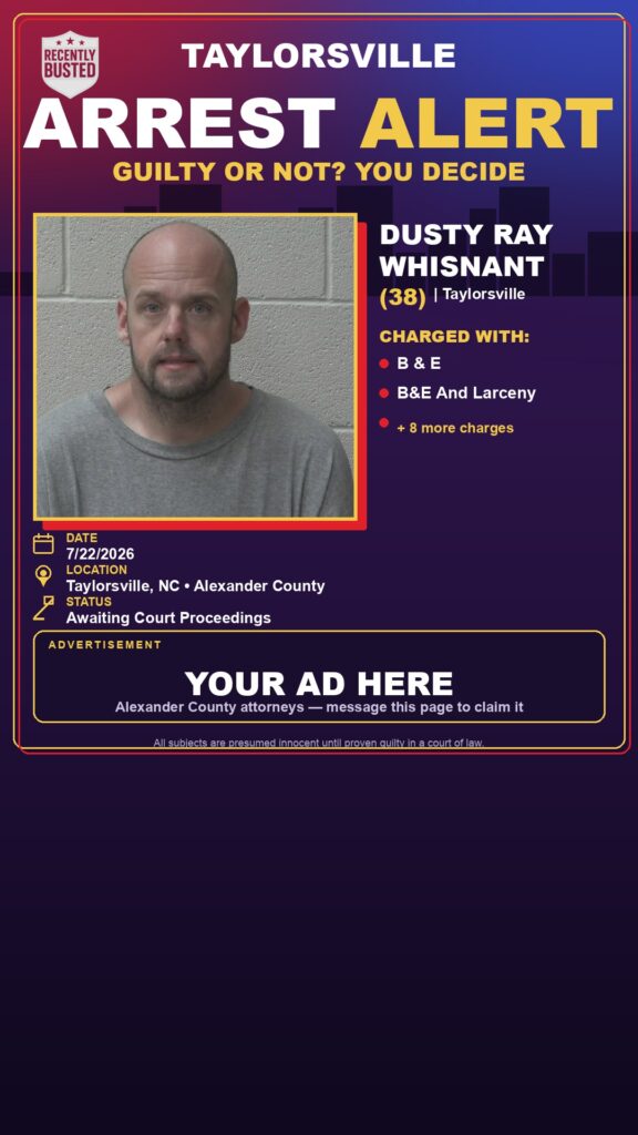 Booking photo of DUSTY RAY WHISNANT