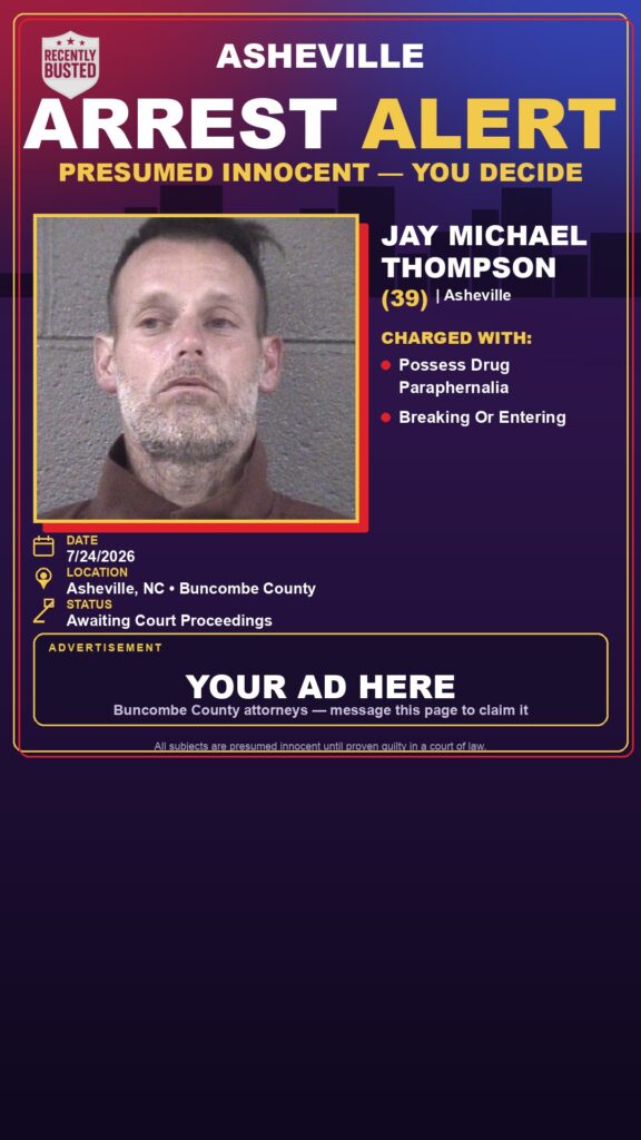 Booking photo of JAY MICHAEL THOMPSON