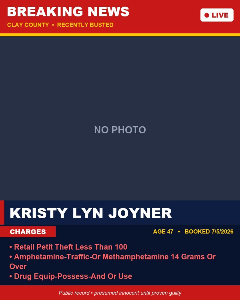 Booking photo of KRISTY LYN JOYNER