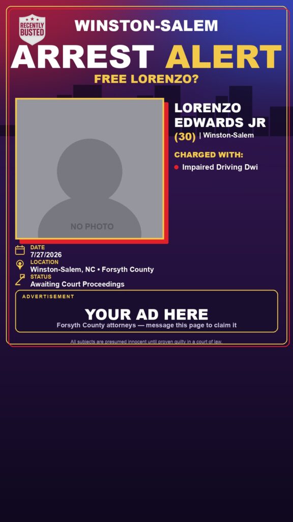 Booking photo of LORENZO EDWARDS JR