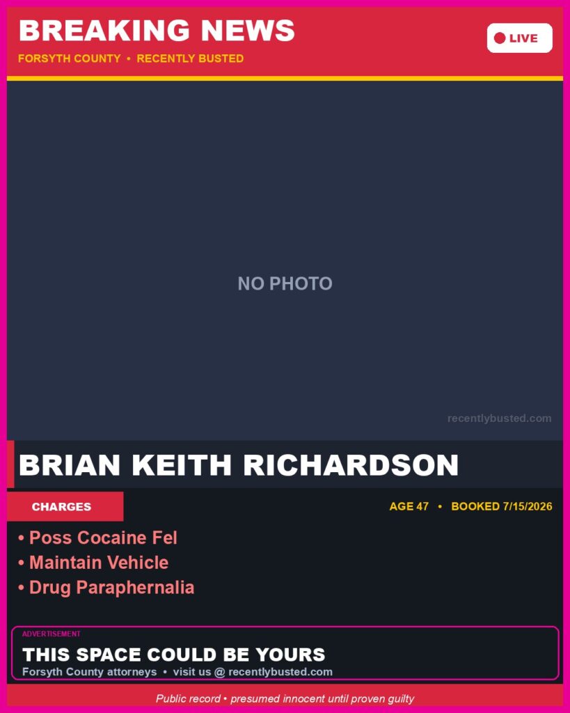 Booking photo of BRIAN KEITH RICHARDSON