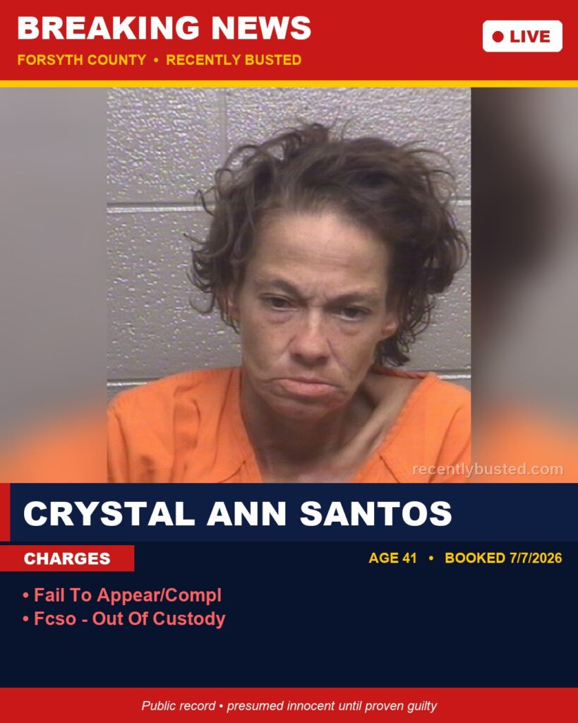 Booking photo of CRYSTAL ANN SANTOS