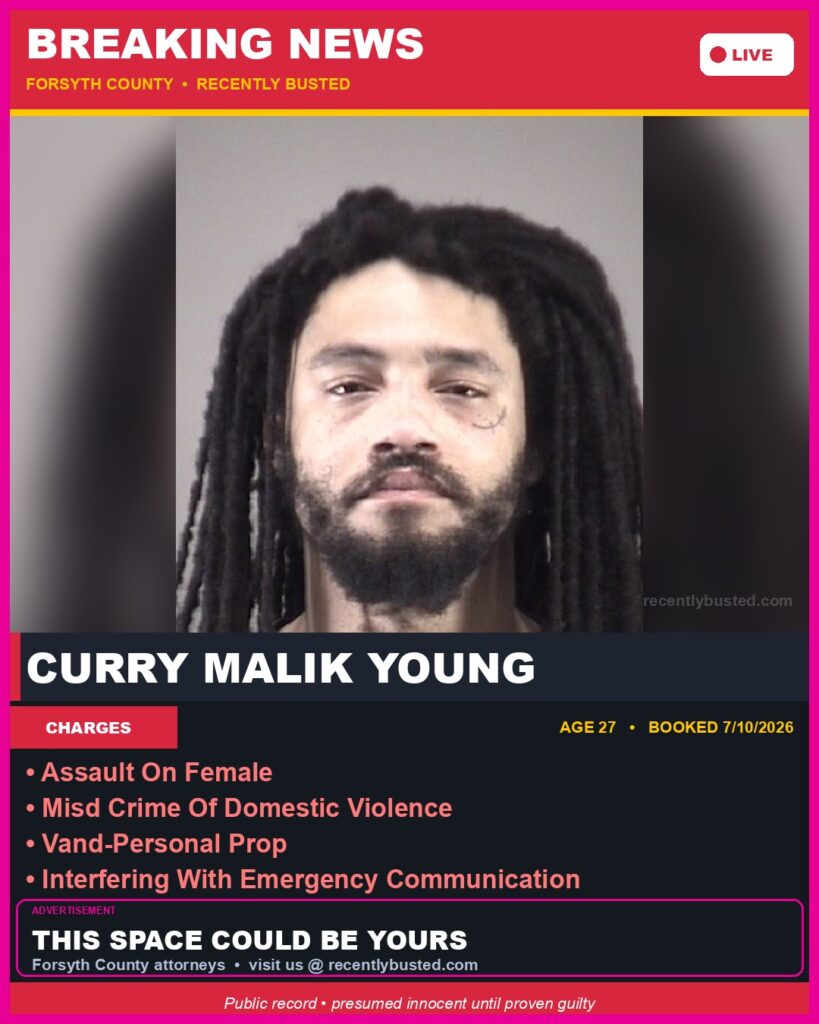 Booking photo of CURRY MALIK YOUNG