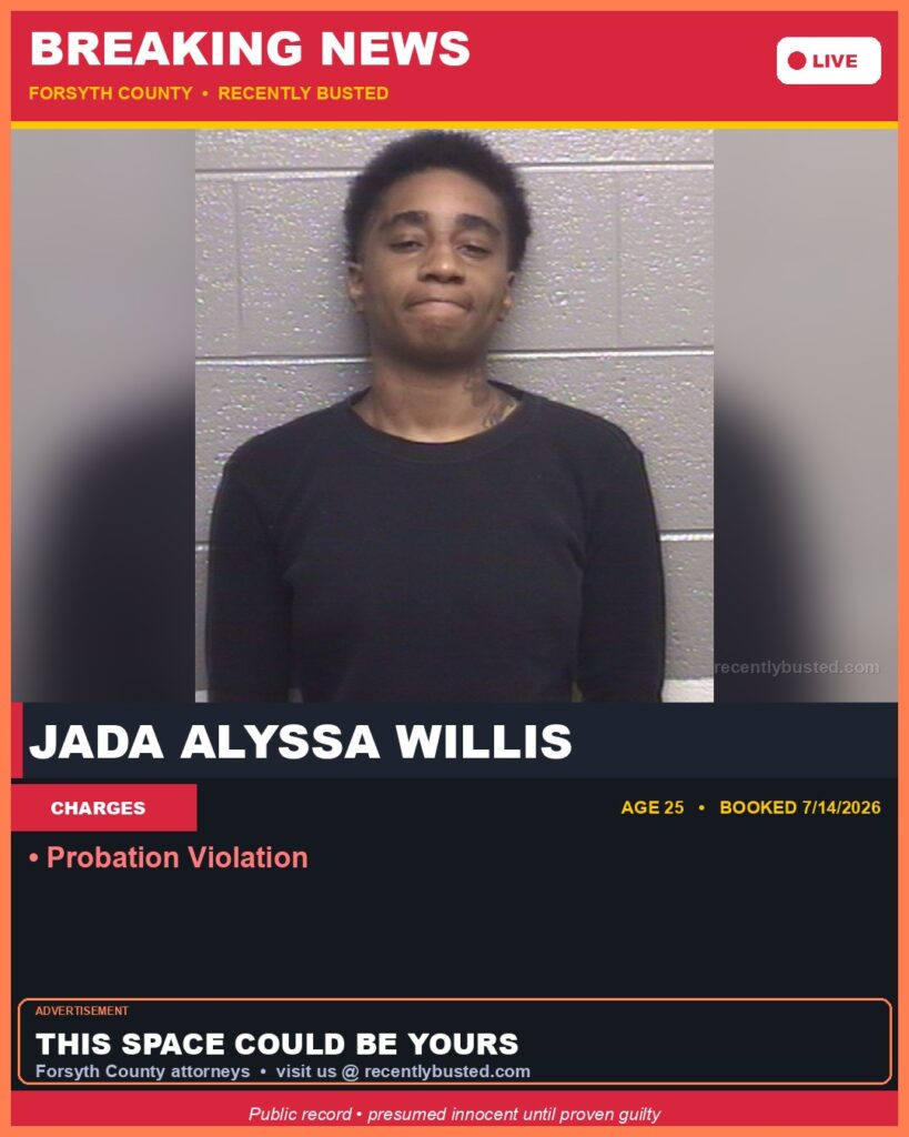 Booking photo of JADA ALYSSA WILLIS
