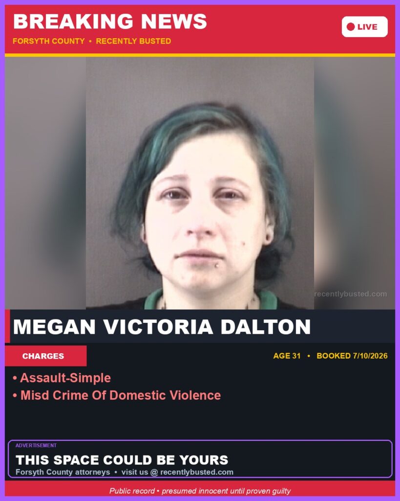 Booking photo of MEGAN VICTORIA DALTON
