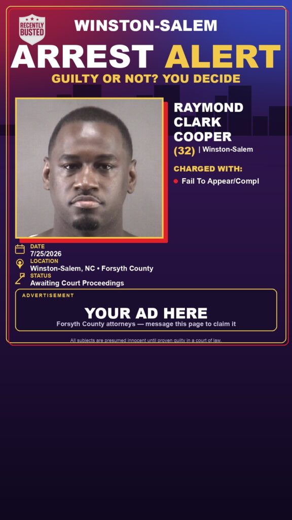 Booking photo of RAYMOND CLARK COOPER