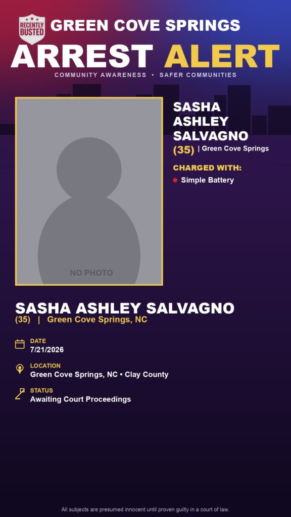 Booking photo of SASHA ASHLEY SALVAGNO