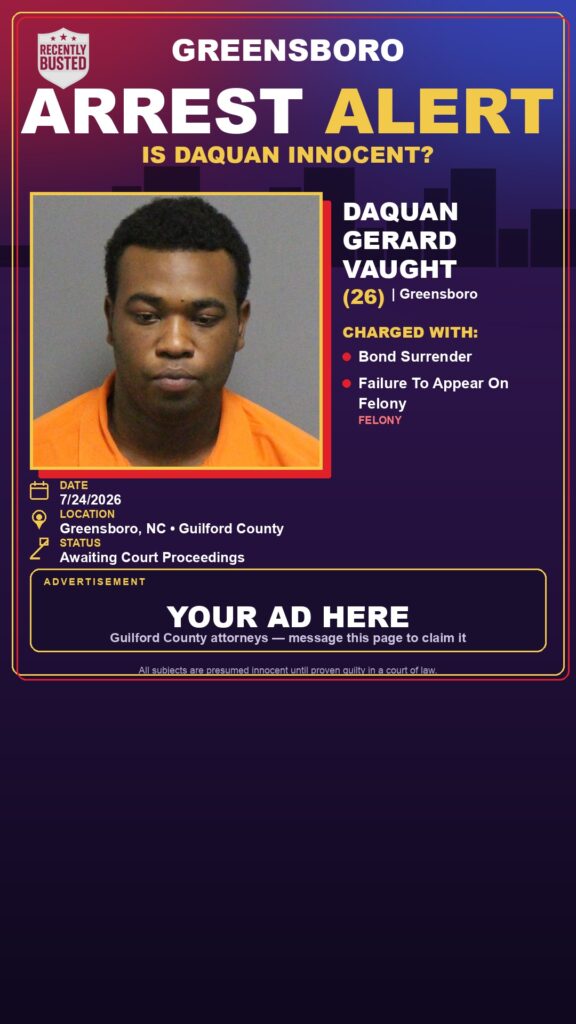 Booking photo of DAQUAN GERARD VAUGHT