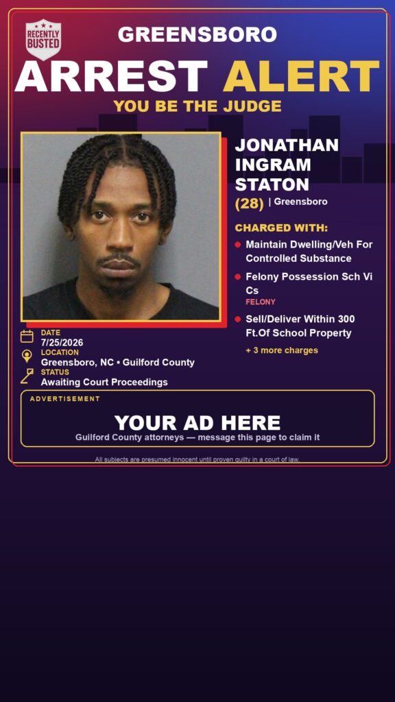 Booking photo of JONATHAN INGRAM STATON
