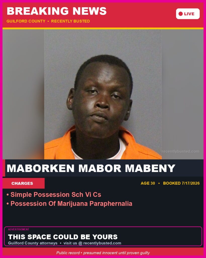Booking photo of MABORKEN MABOR MABENY