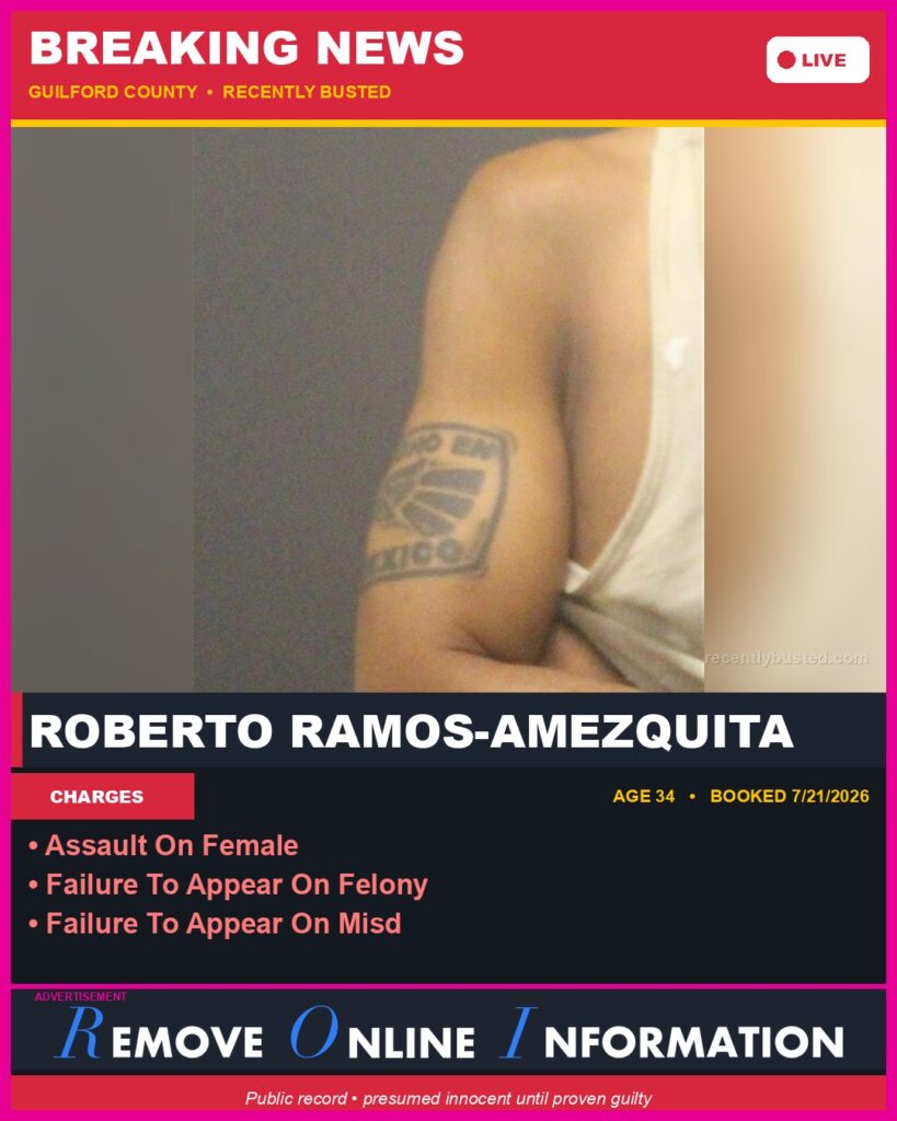 Booking photo of ROBERTO RAMOS-AMEZQUITA