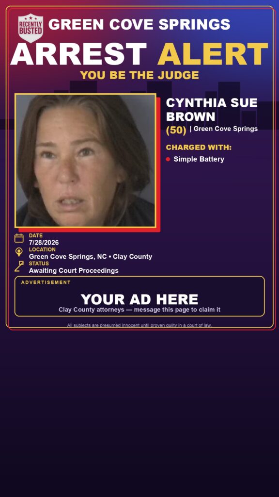 Arrest report - CYNTHIA SUE BROWN