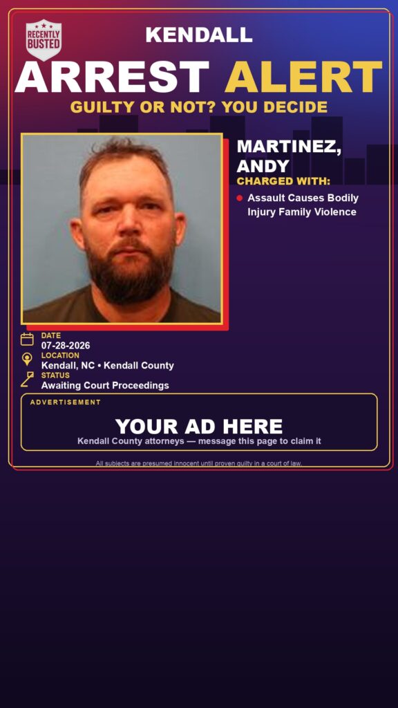 Booking photo of Martinez, Andy