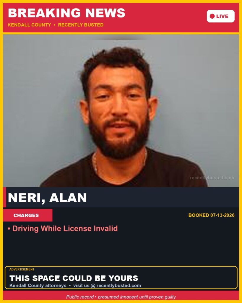 Booking photo of Neri, Alan