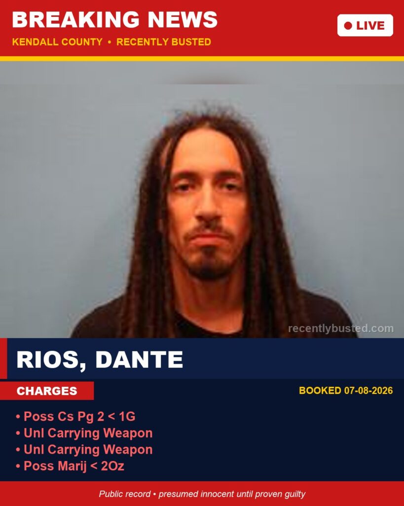 Booking photo of Rios, Dante