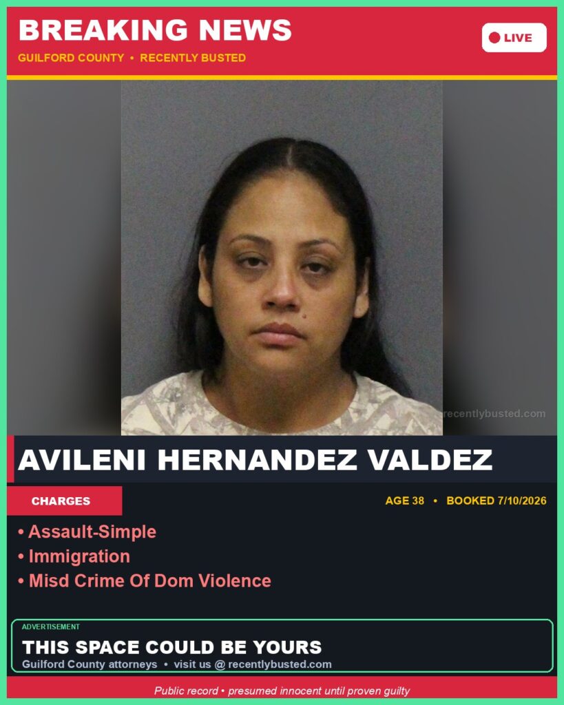 Booking photo of AVILENI HERNANDEZ VALDEZ