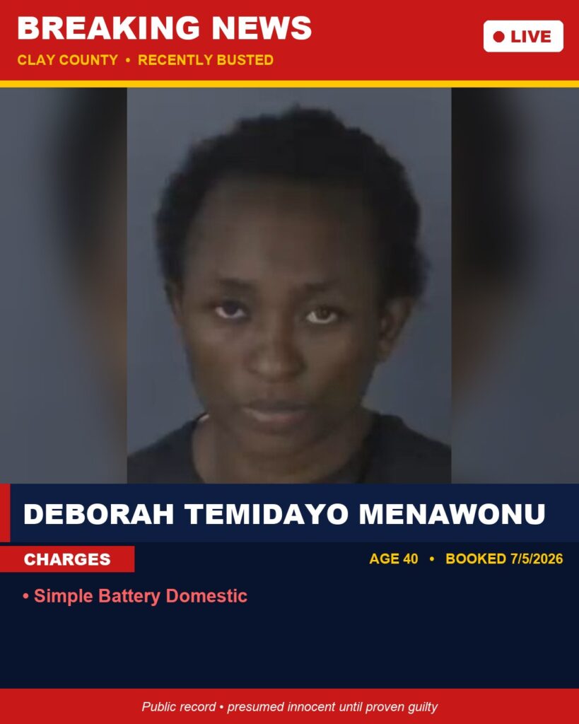 Booking photo of DEBORAH TEMIDAYO MENAWONU