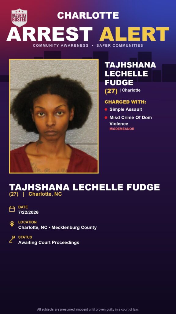 Booking photo of TAJHSHANA LECHELLE FUDGE