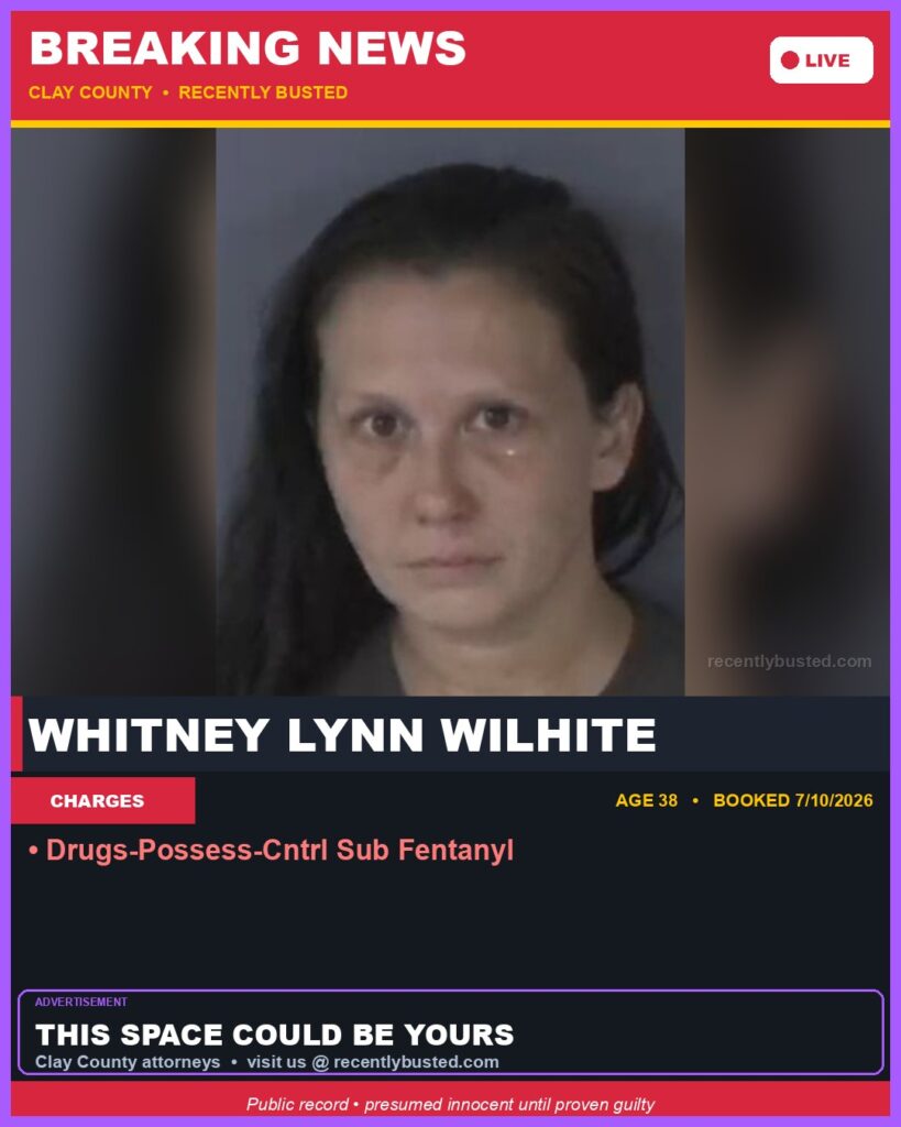 Booking photo of WHITNEY LYNN WILHITE