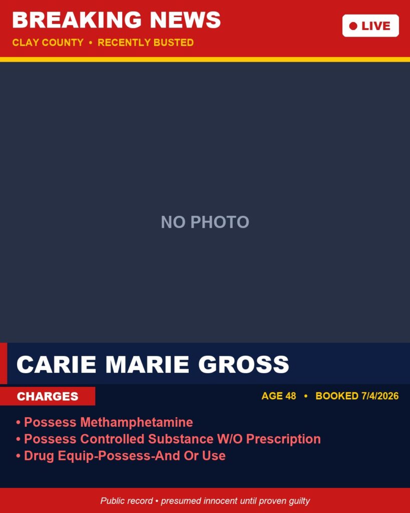 Booking photo of CARIE MARIE GROSS