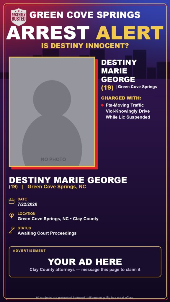 Booking photo of DESTINY MARIE GEORGE