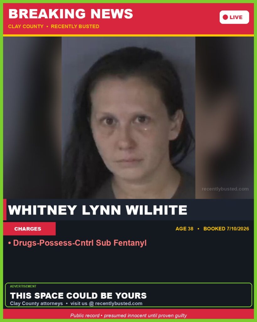 Booking photo of WHITNEY LYNN WILHITE