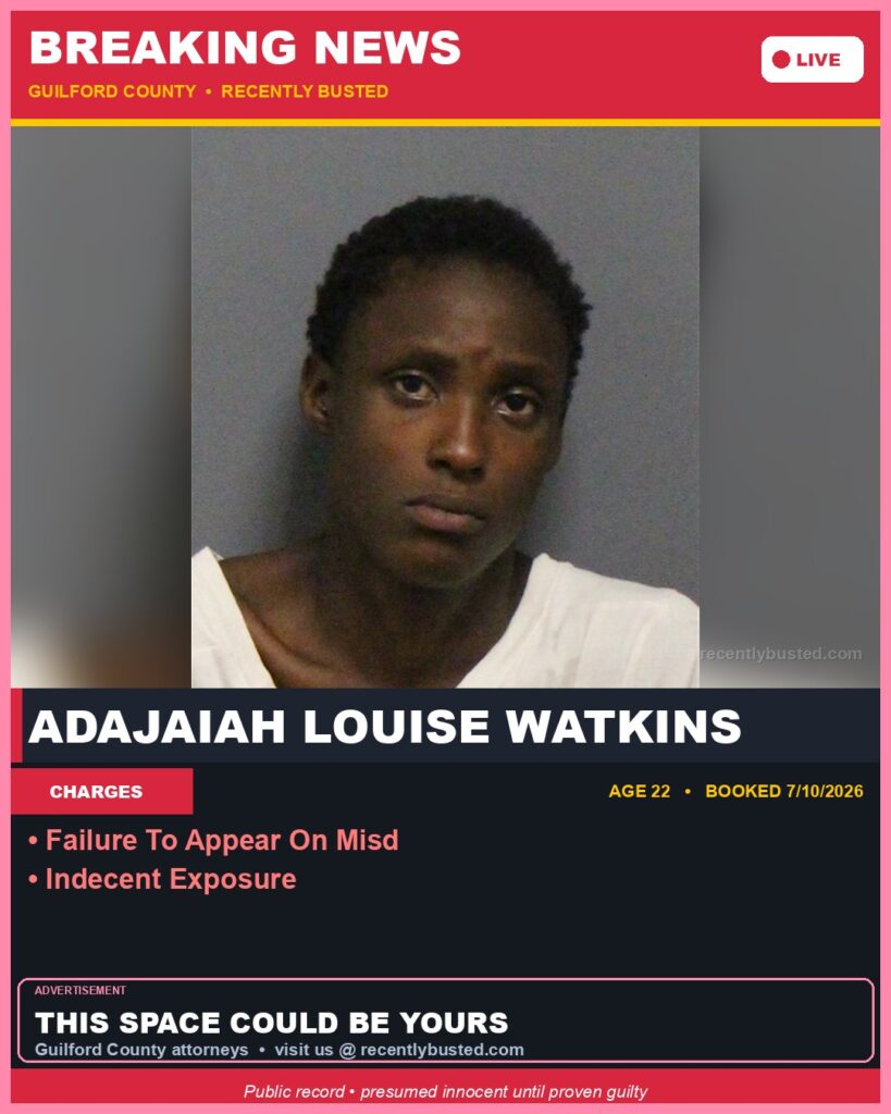 Booking photo of ADAJAIAH LOUISE WATKINS