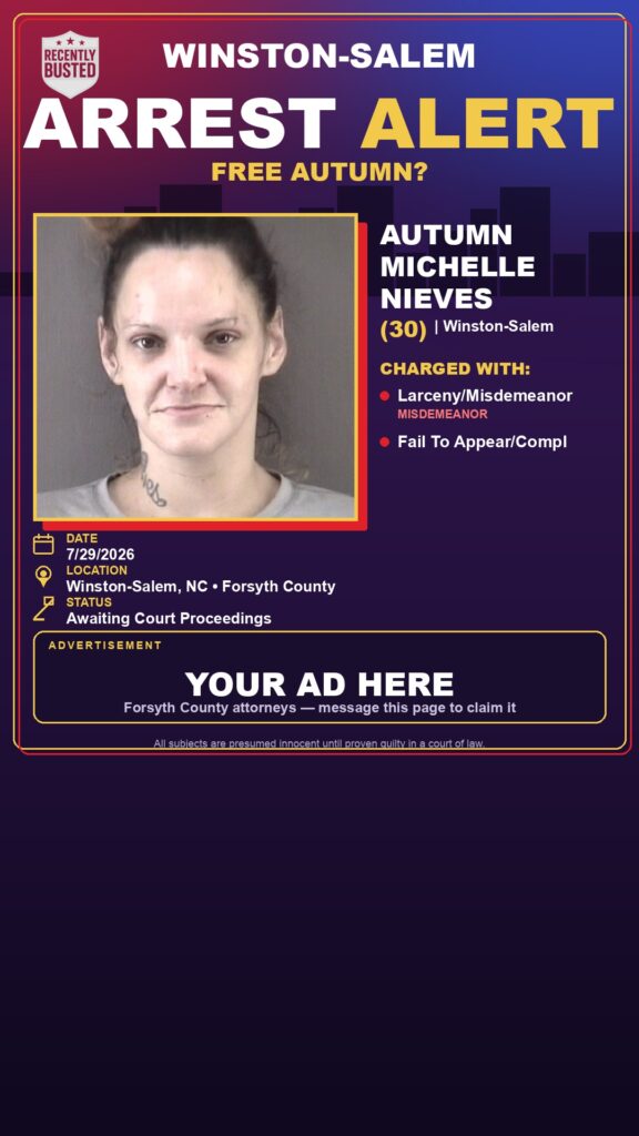 Arrest report - AUTUMN MICHELLE NIEVES