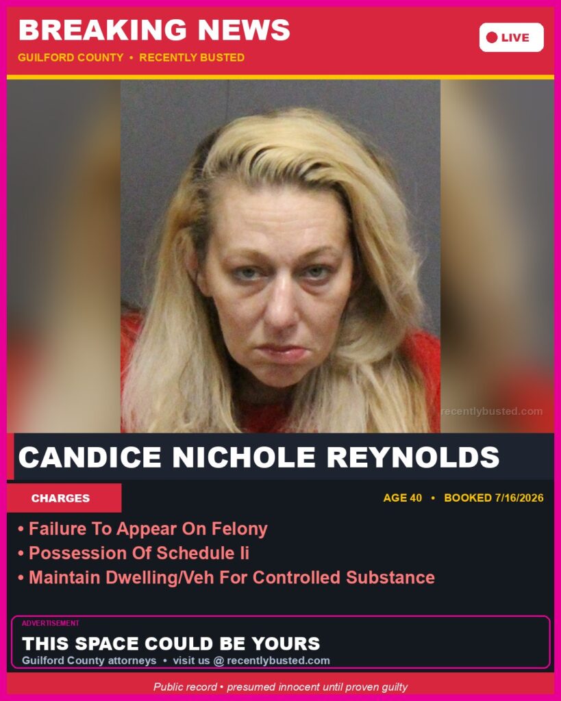 Booking photo of CANDICE NICHOLE REYNOLDS